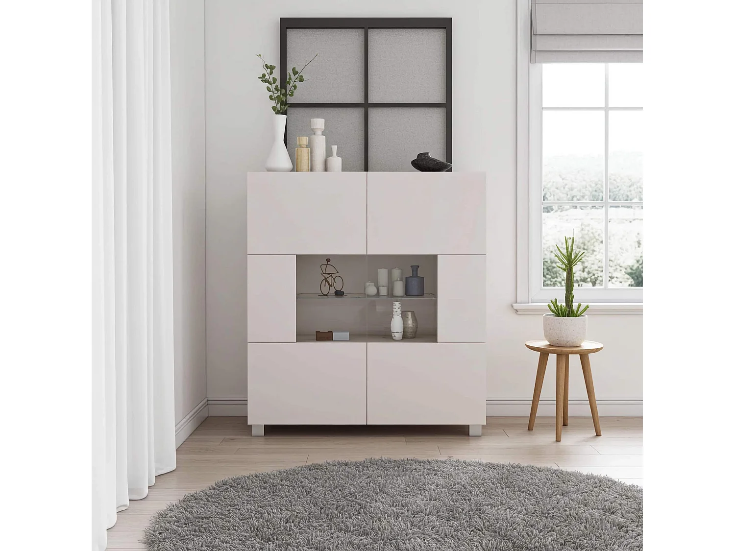 Commode Montreal 100 cm - Cachemire - Design Minimaliste