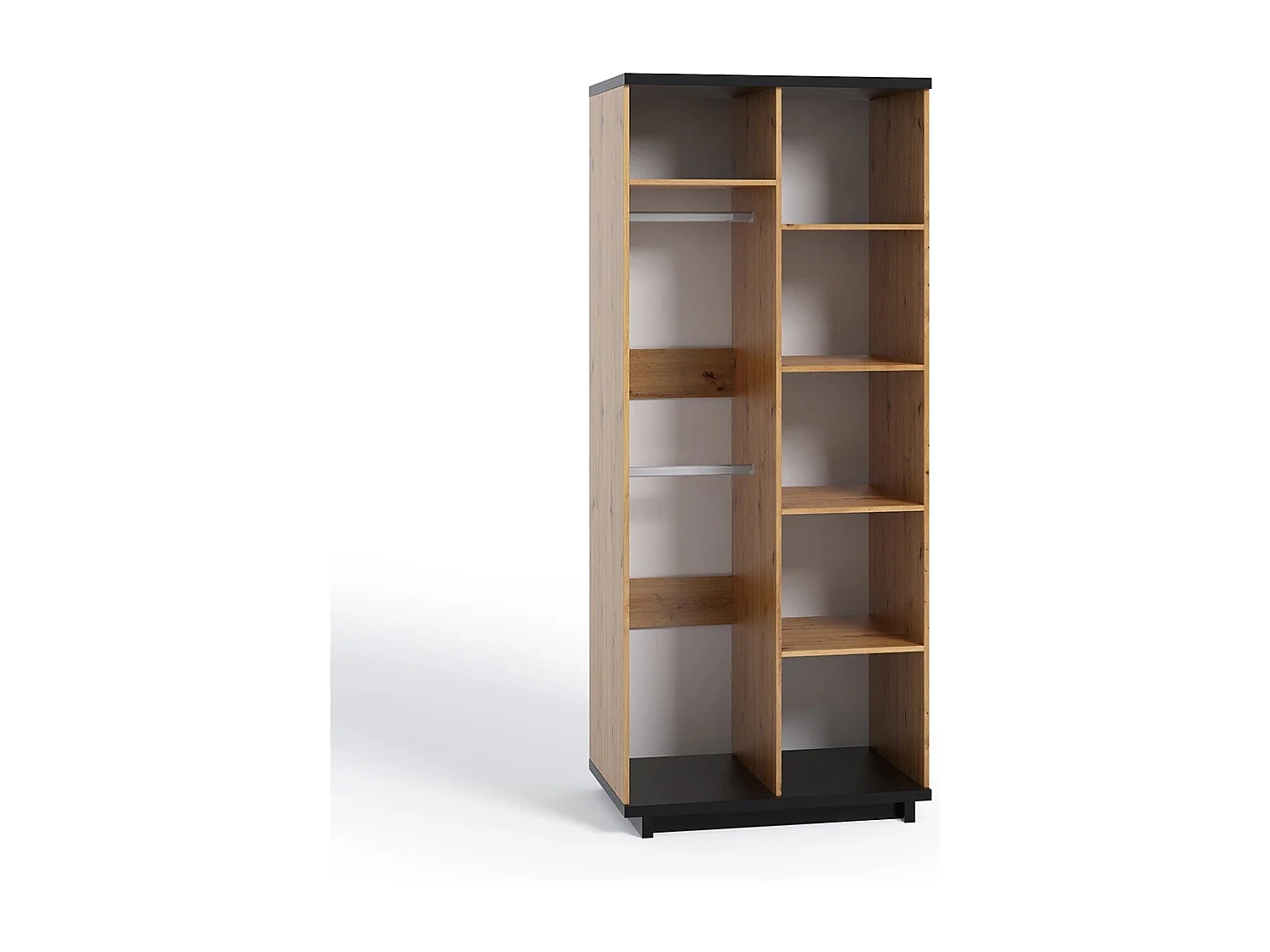 Kledingkast Zonda SZ2D - 90 cm - Artisan Eiken / Antraciet