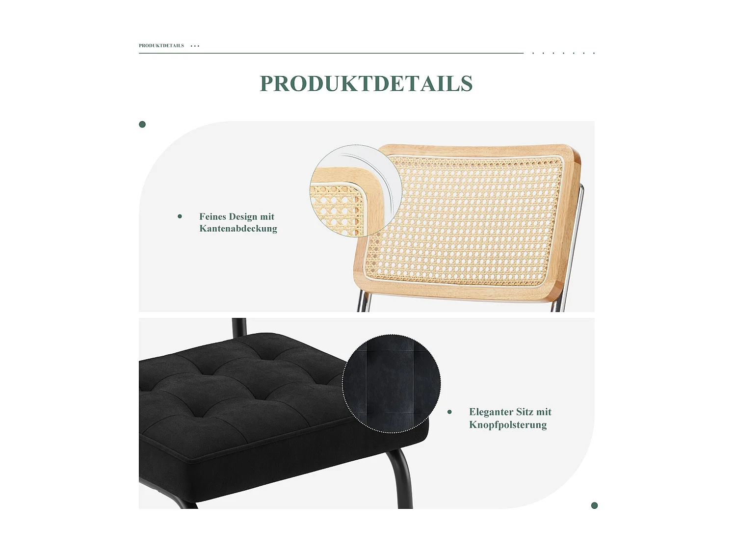 Lot de 2 Chaises -Réinventez vos repas avec une chaise au confort raffiné-Noir