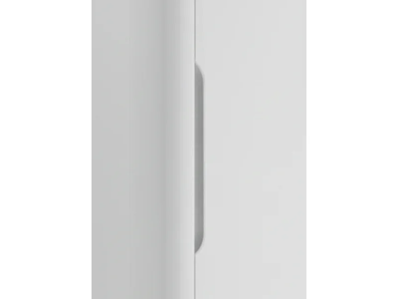 Ensemble de salle de bain blanc 120 cm Armoire avec plateau Colonne Côtés arrondis et plateau