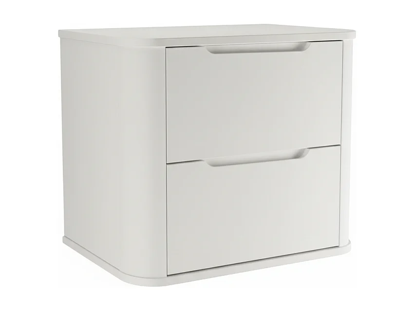 Ensemble de salle de bain blanc 60 cm Armoire avec plateau Colonne Côtés arrondis et plateau
