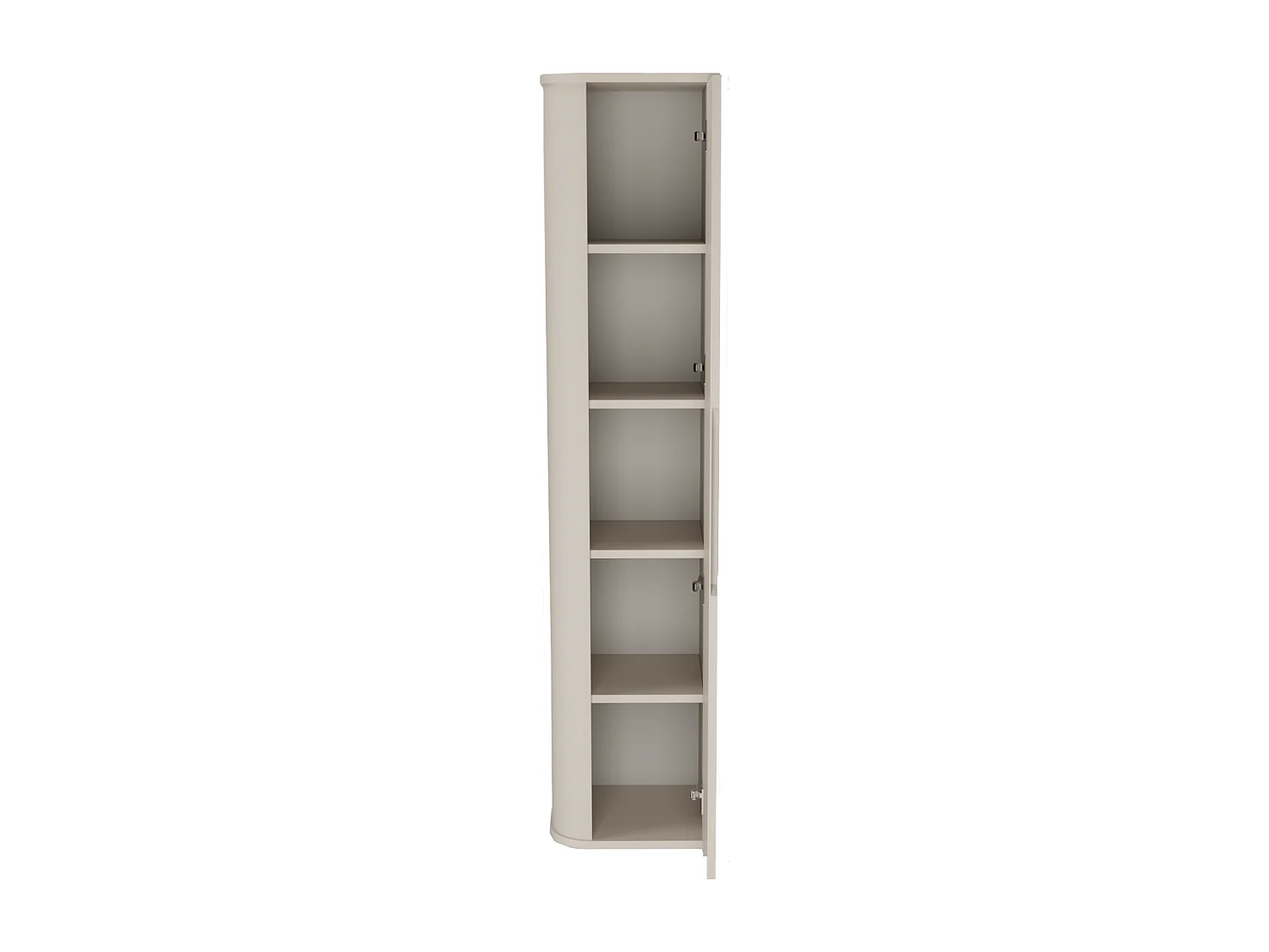 Ensemble de salle de bain blanc 60 cm Armoire avec plateau Colonne Côtés arrondis et plateau