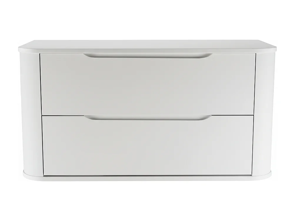 Mobile lavabo bianco con piano da 100 cm, lati arrotondati e piano