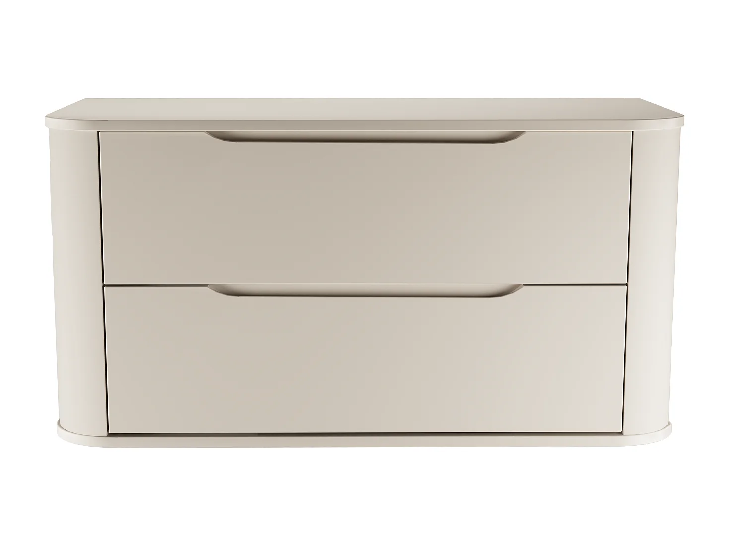 Kasjmier wastafelkast met blad 100 cm Afgeronde zijkanten en blad