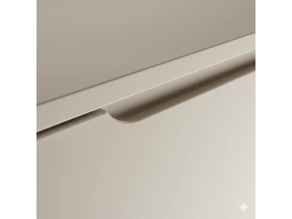 Kasjmier wastafelkast met blad 100 cm Afgeronde zijkanten en blad