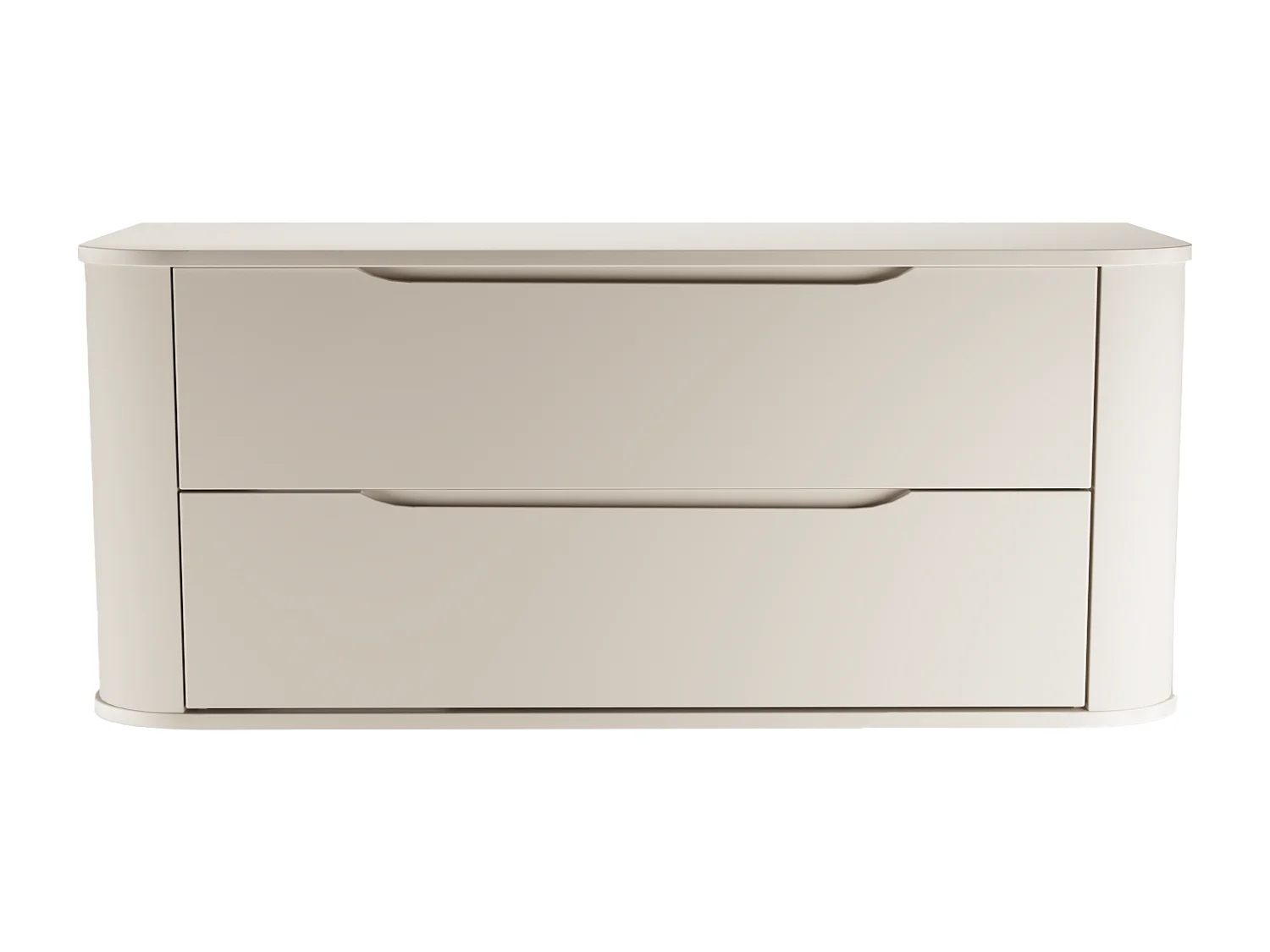 Kasjmier wastafelkast met blad 120 cm Afgeronde zijkanten en blad