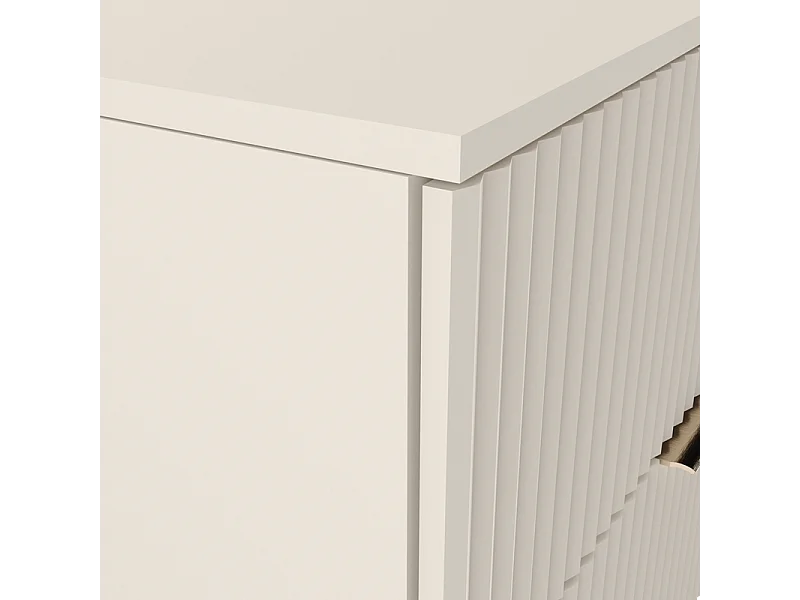 Set da bagno in cashmere 80 cm Frontali scanalati Scaffale e piano di lavoro Kashmir