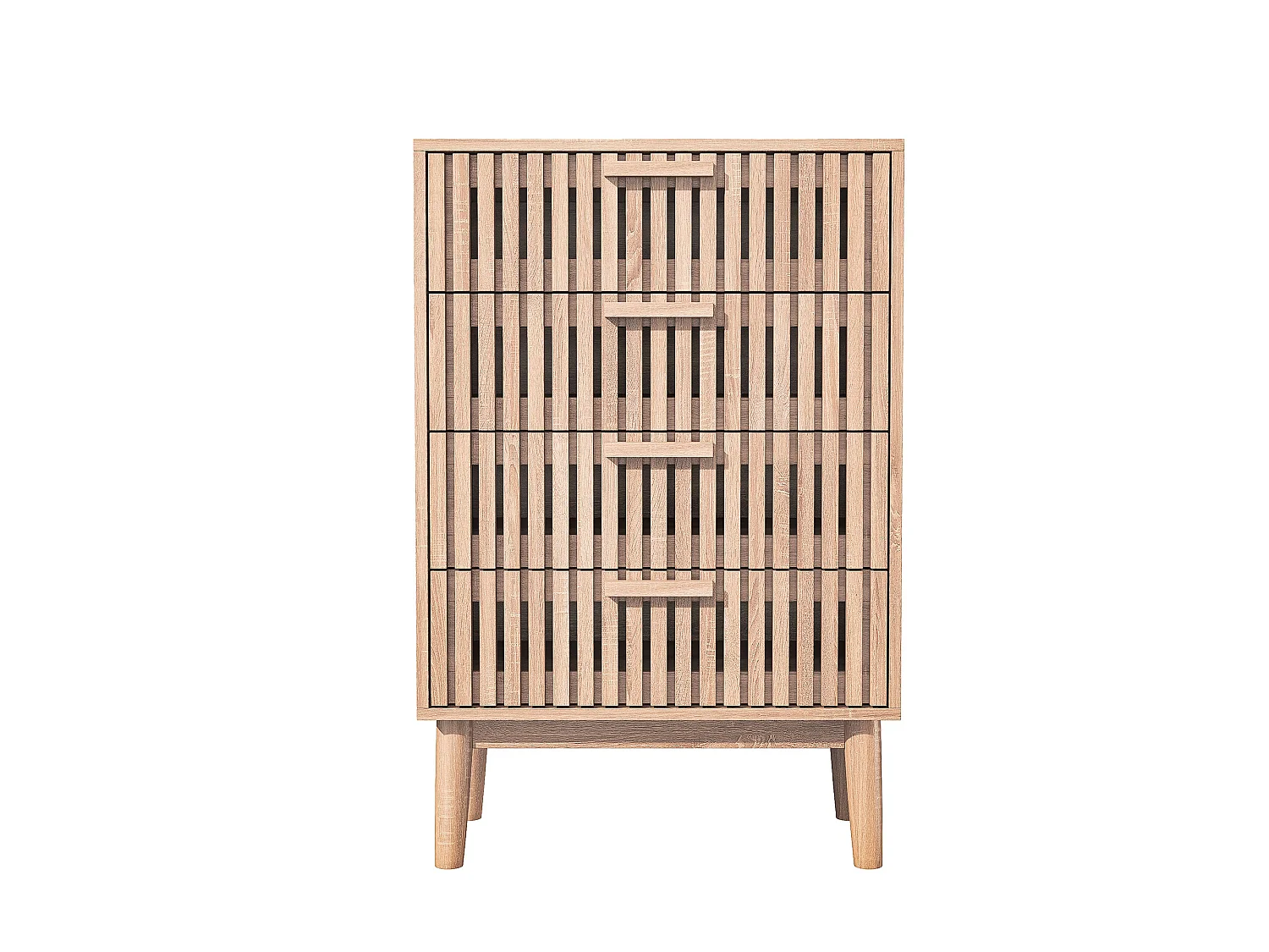 Armoires de campagne rétro avec 4 tiroirs - coffre de rangement en bois du salon - dresser de chambre