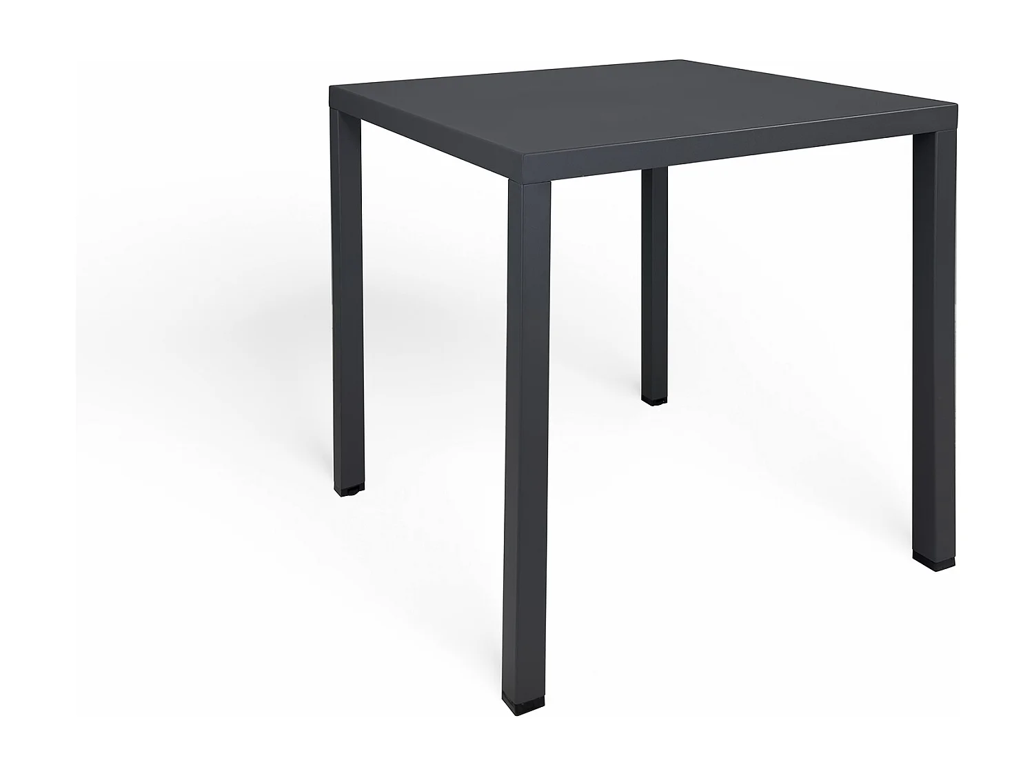 Tavolo da esterno 70×70 cm tavolo da giardino grigio antracite – Alan