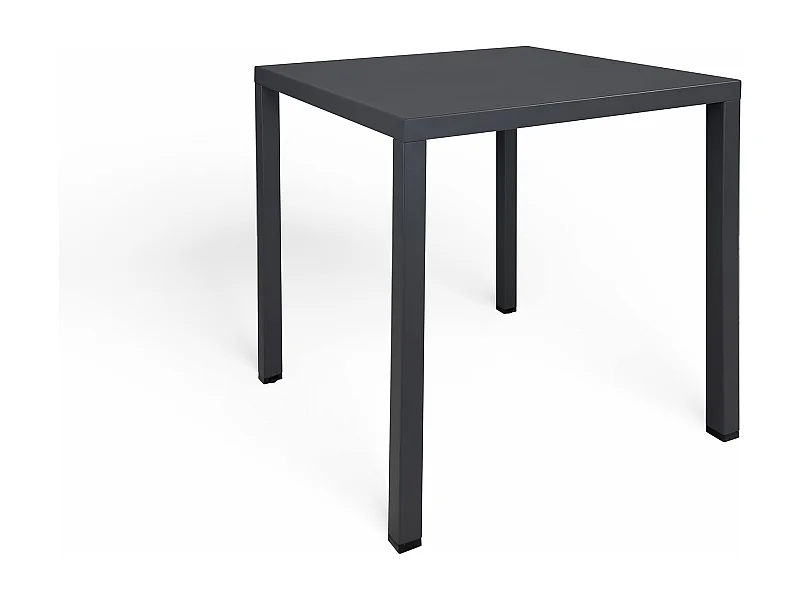 Tavolo da esterno 70×70 cm tavolo da giardino grigio antracite – Alan