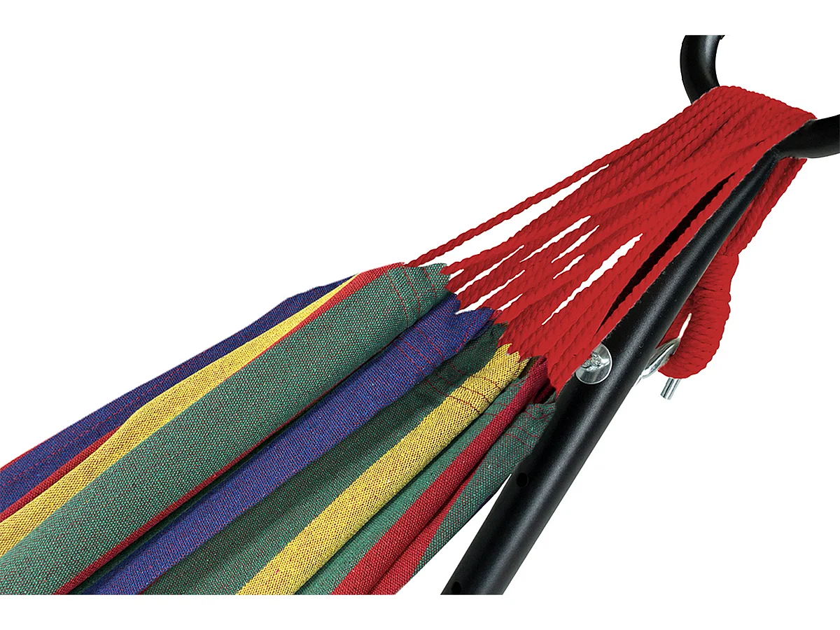 Amaca con supporto da giardino – Panama rosso mix