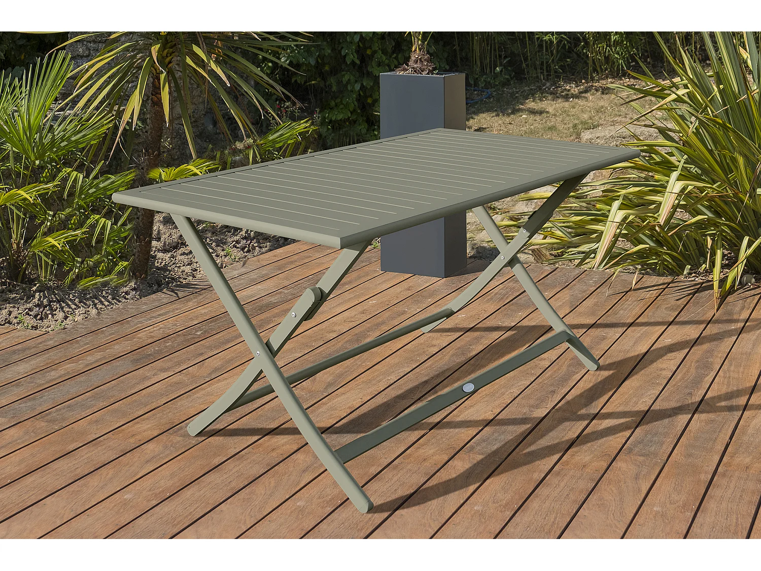 Table de Jardin Pliante "Marius" 140cm Kaki