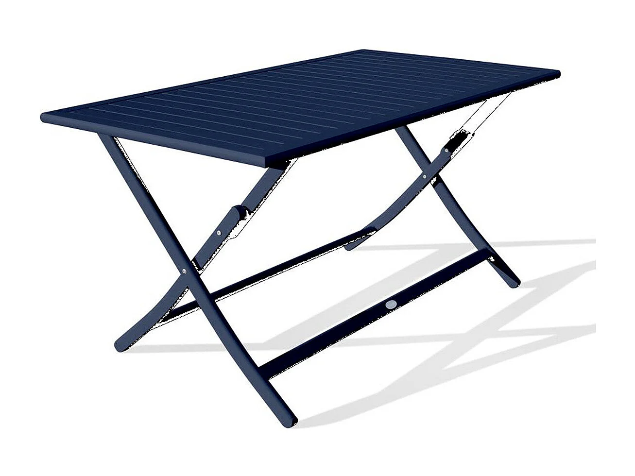 Table de Jardin Pliante "Marius" 140cm Bleu Marine