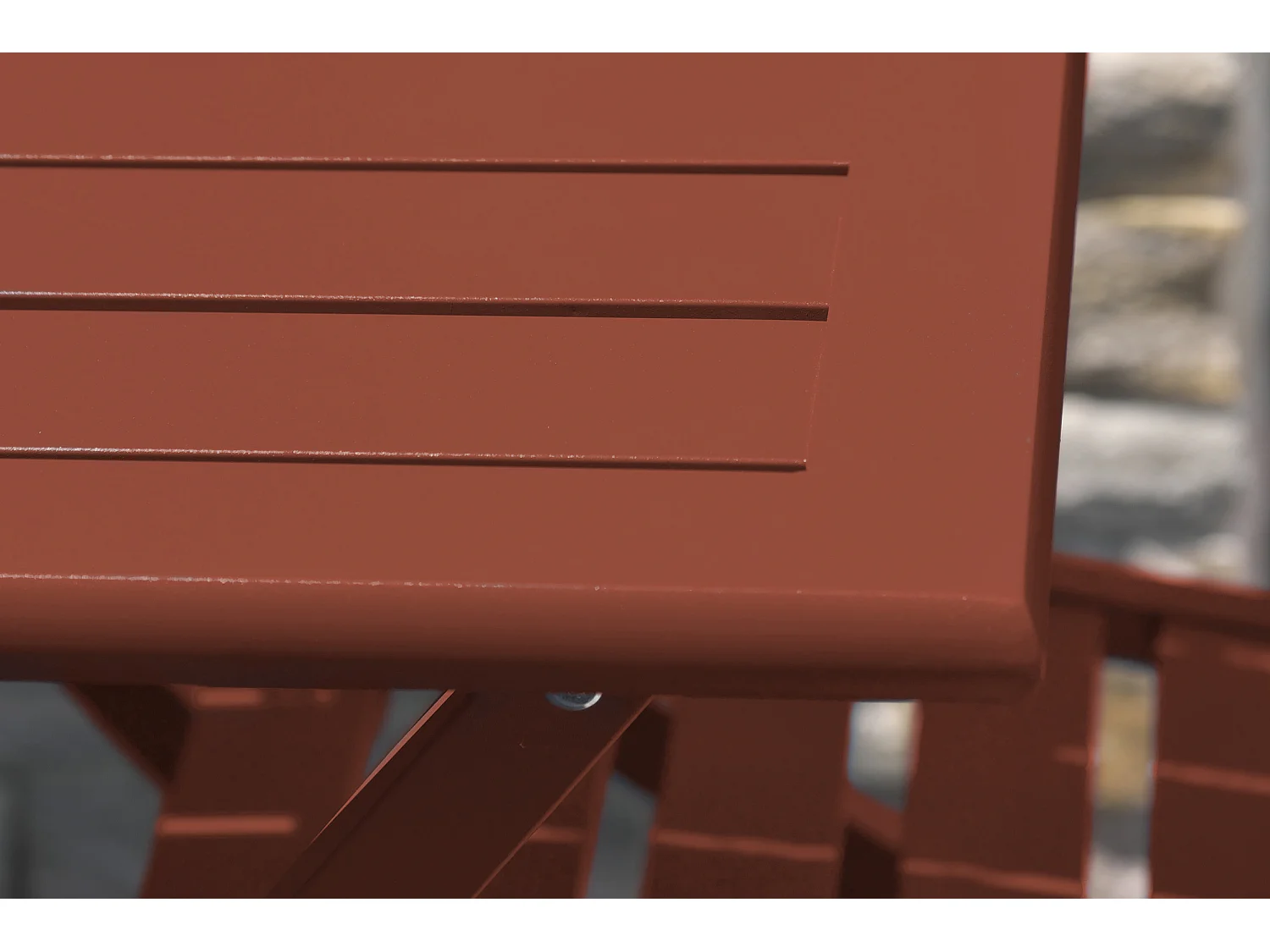 Table de Jardin Pliante "Marius" 140cm Terracotta