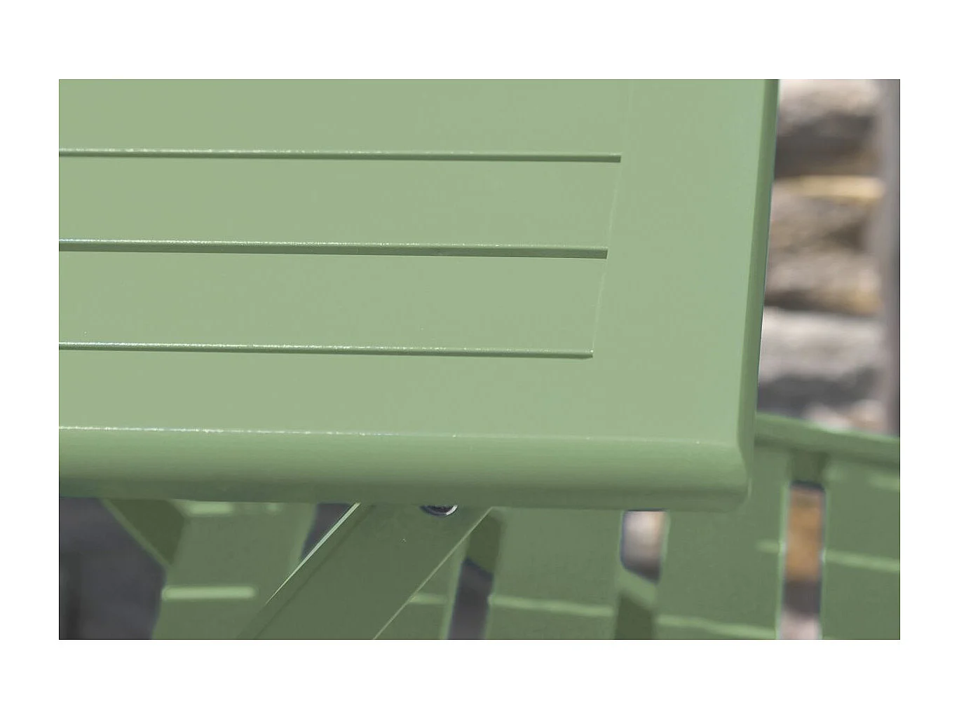 Table de Jardin Pliante "Marius" 140cm Vert Lagune