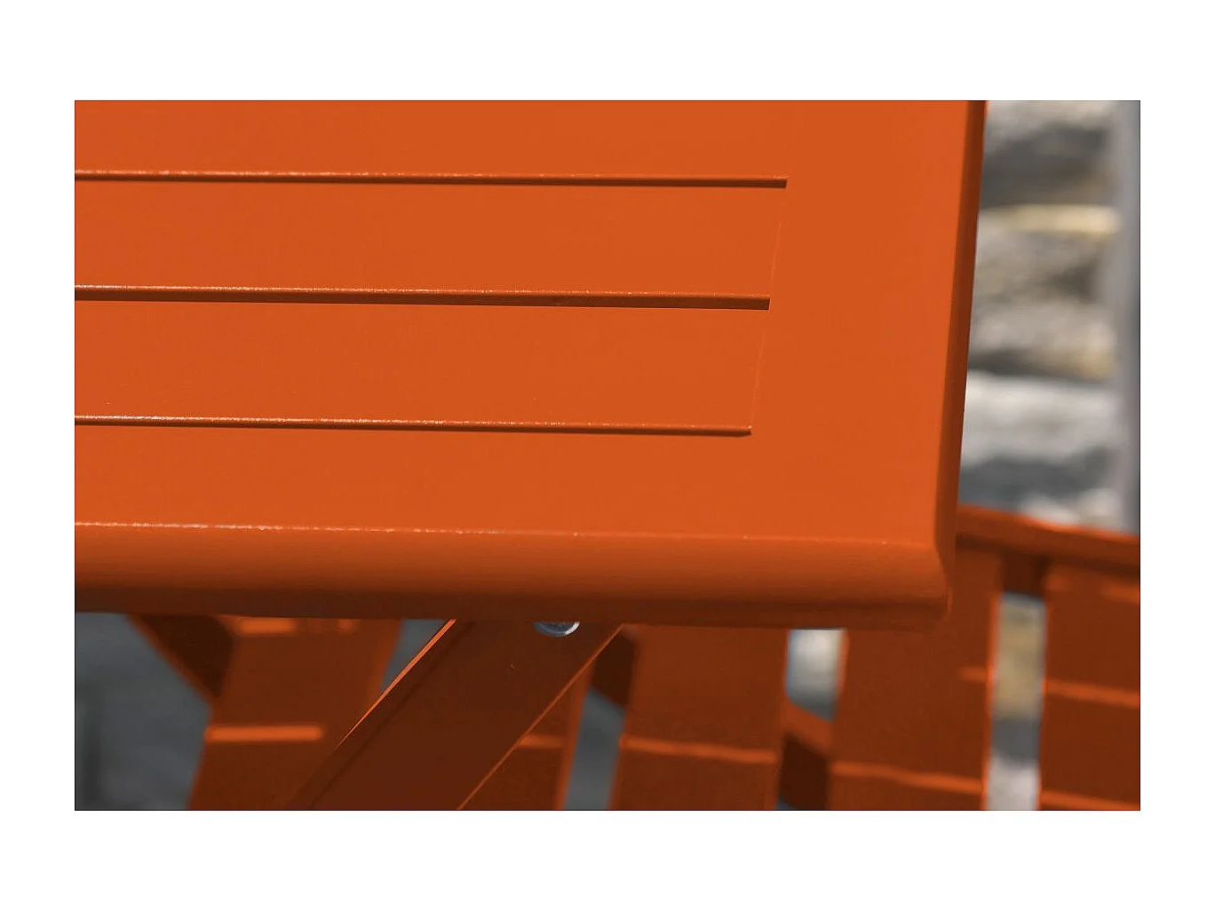 Table de Jardin Pliante "Marius" 140cm Orange