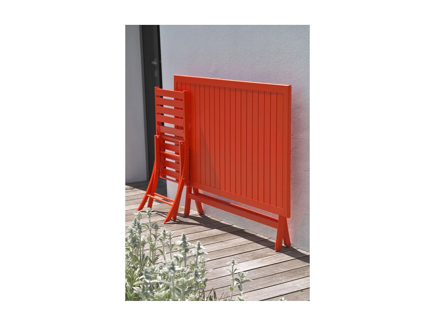 Table de Jardin Pliante "Marius" 140cm Orange