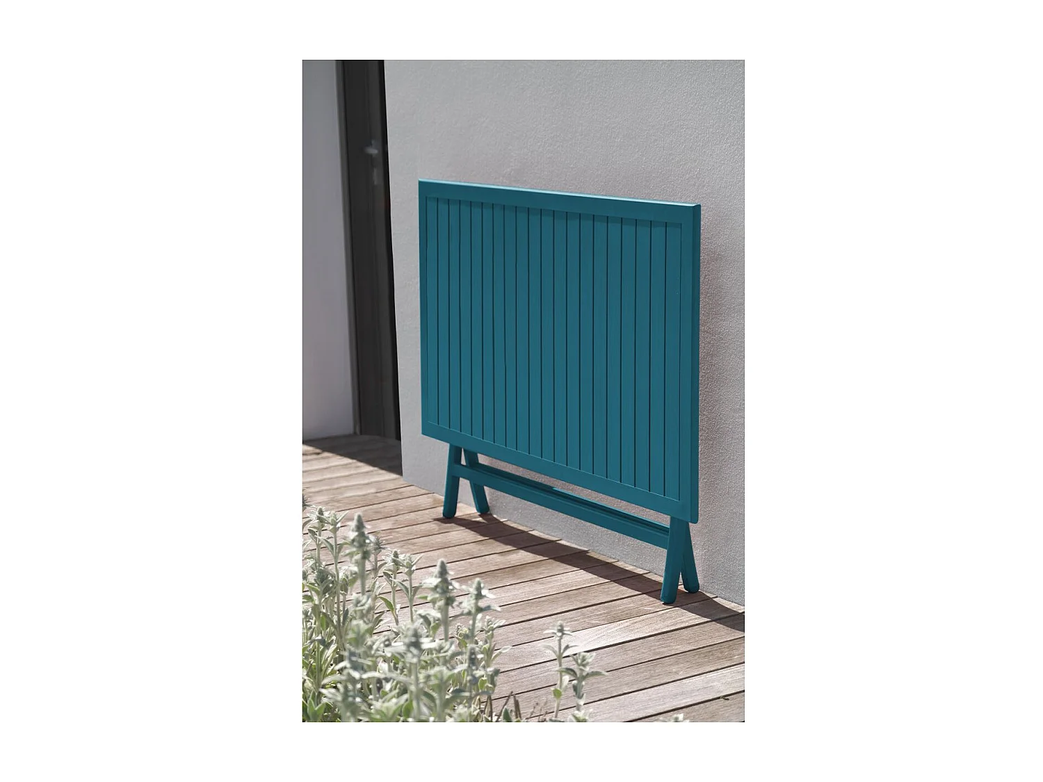 Table de Jardin Pliante "Marius" 140cm Bleu Canard