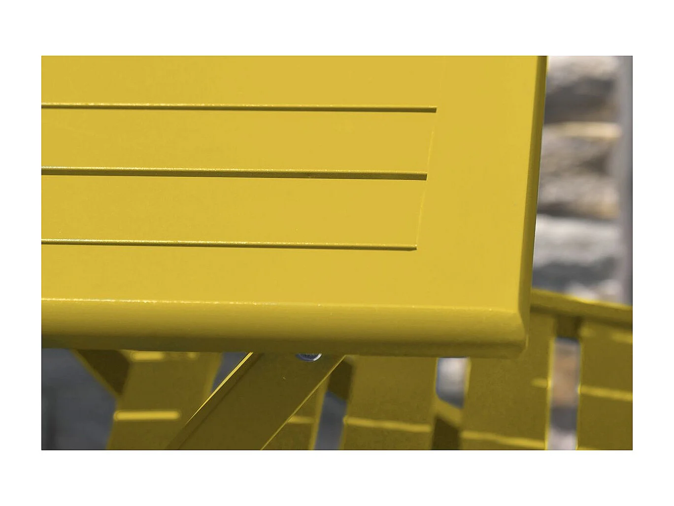 Table de Jardin Pliante "Marius" 140cm Moutarde