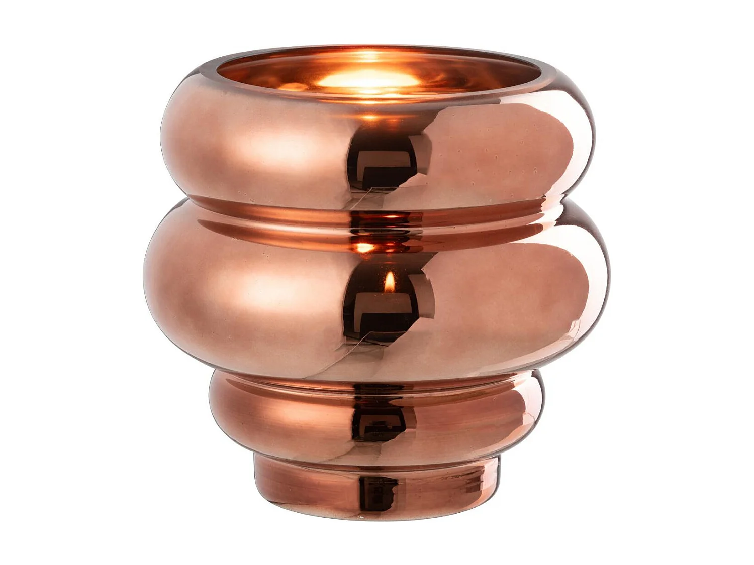 Photophore Design "Cléa" 20cm Brun