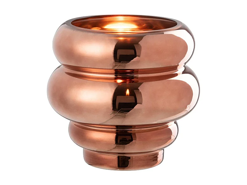 Photophore Design "Cléa" 20cm Brun