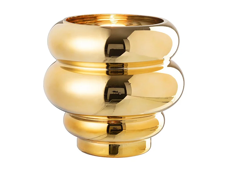 Photophore Design "Cléa" 20cm Doré