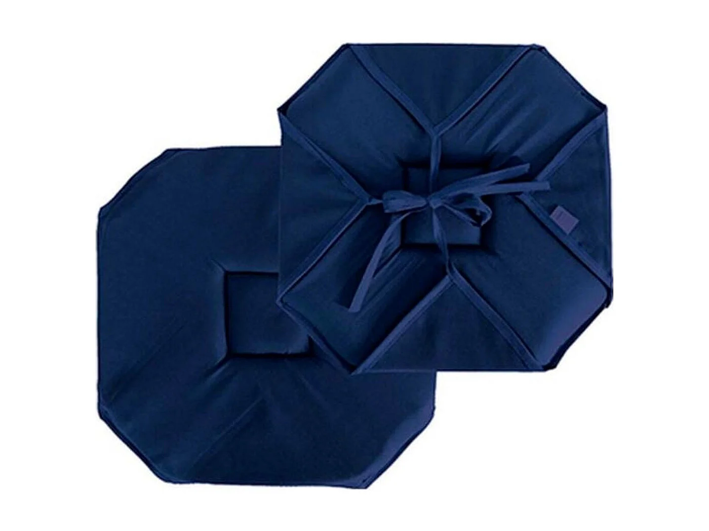 Stuhlkissen mit Klappen und Bändern 40 x 40 cm