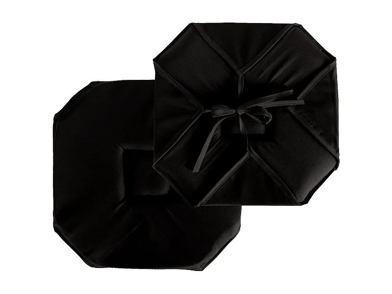 Stuhlkissen mit Klappen und Bändern 40 x 40 cm