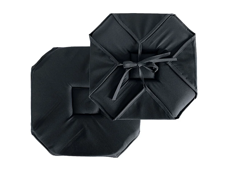 Stuhlkissen mit Klappen und Bändern 40 x 40 cm