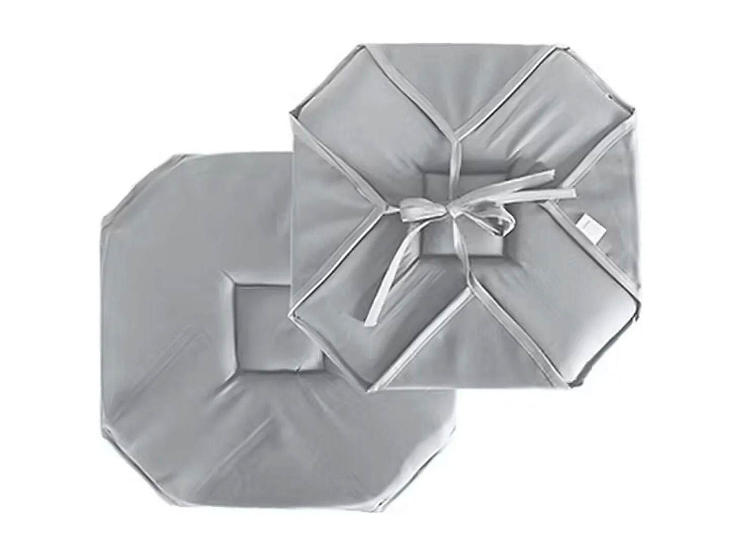 Stuhlkissen mit Klappen und Bändern 40 x 40 cm