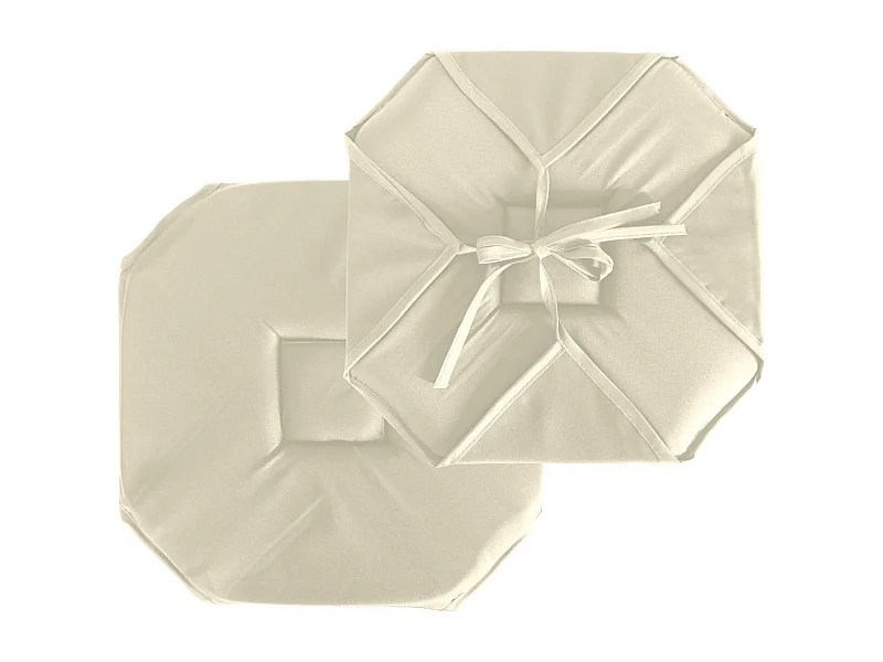 Stuhlkissen mit Klappen und Bändern 40 x 40 cm