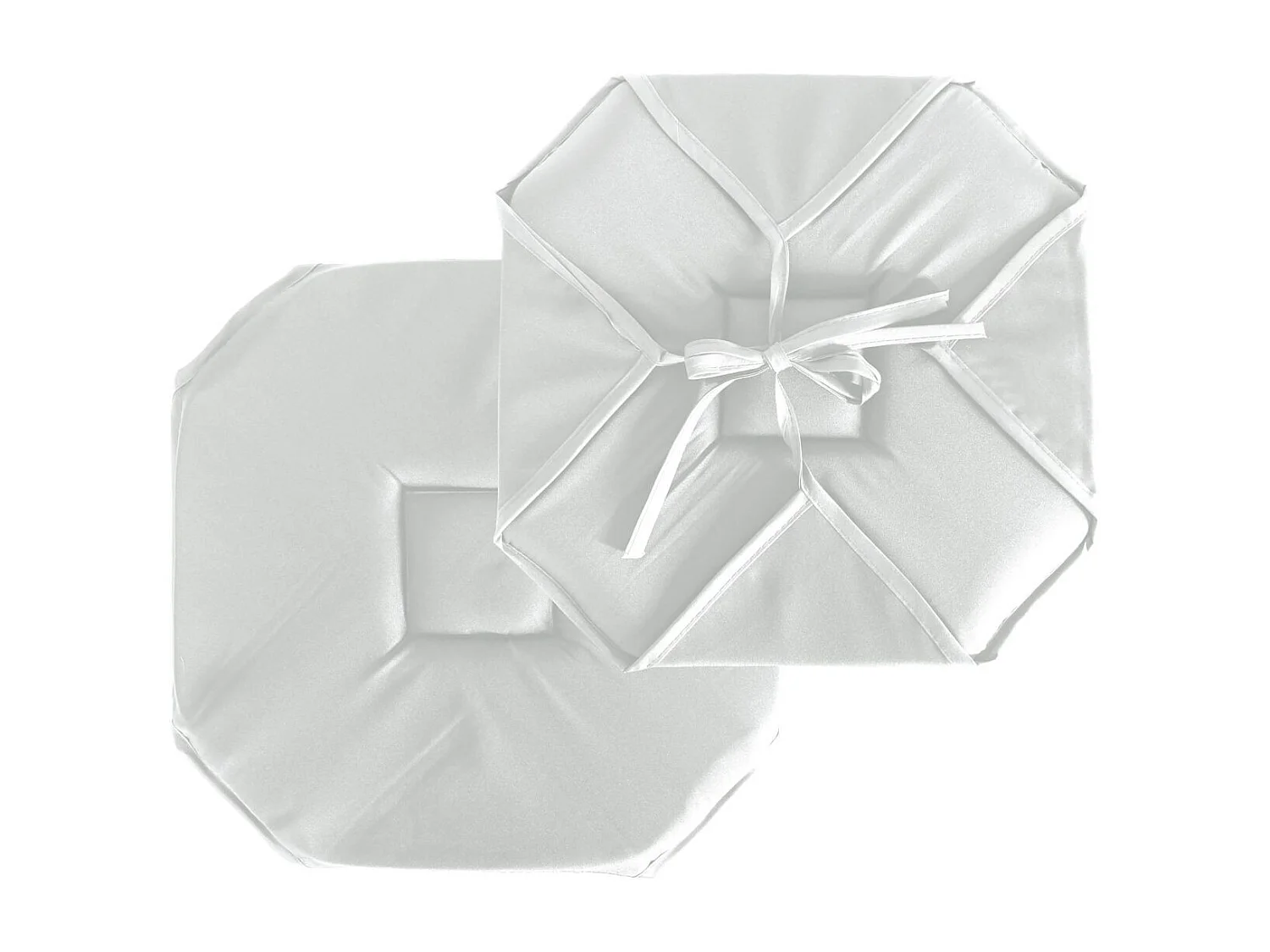 Stuhlkissen mit Klappen und Bändern 40 x 40 cm