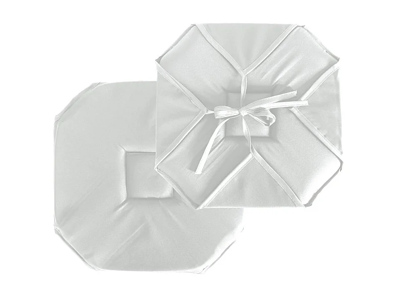 Stuhlkissen mit Klappen und Bändern 40 x 40 cm