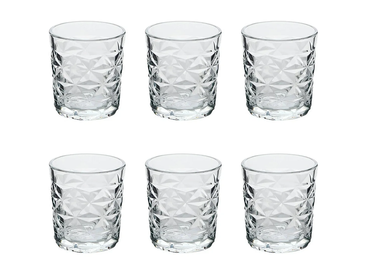 Lot de 6 Gobelets Bas en Verre "Julieau" 30cl Transparent