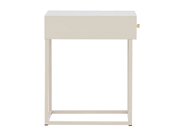 Table de Chevet 1 Tiroir "Bakal" 50cm Beige