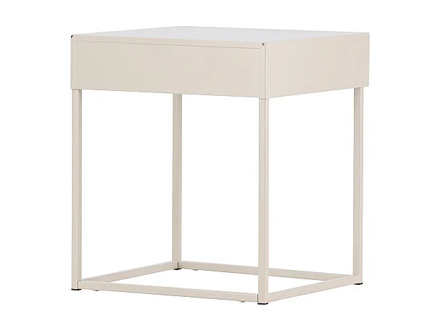 Table de Chevet 1 Tiroir "Bakal" 50cm Beige