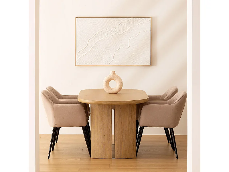 Table à Manger Design "Lousada" 180cm Naturel