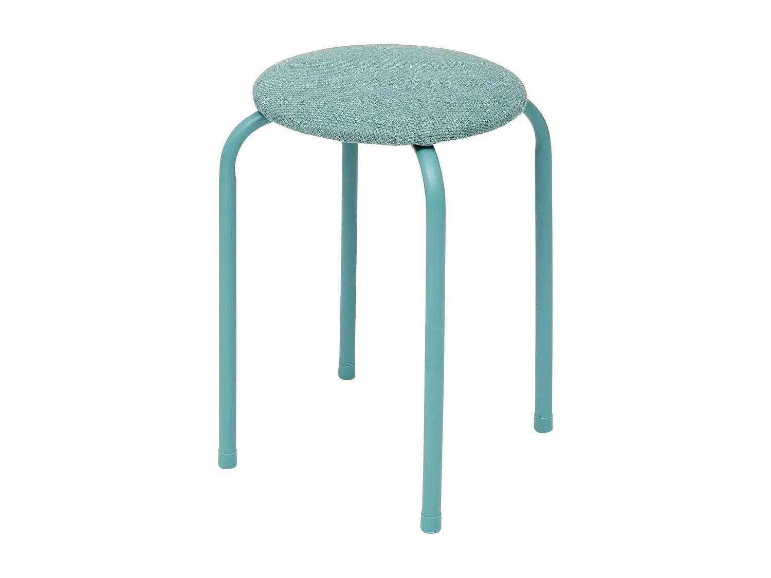 Tabouret Empilable en Métal "Chiné" 46cm Vert