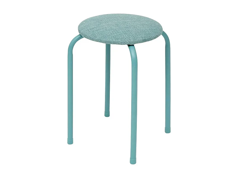 Tabouret Empilable en Métal "Chiné" 46cm Vert