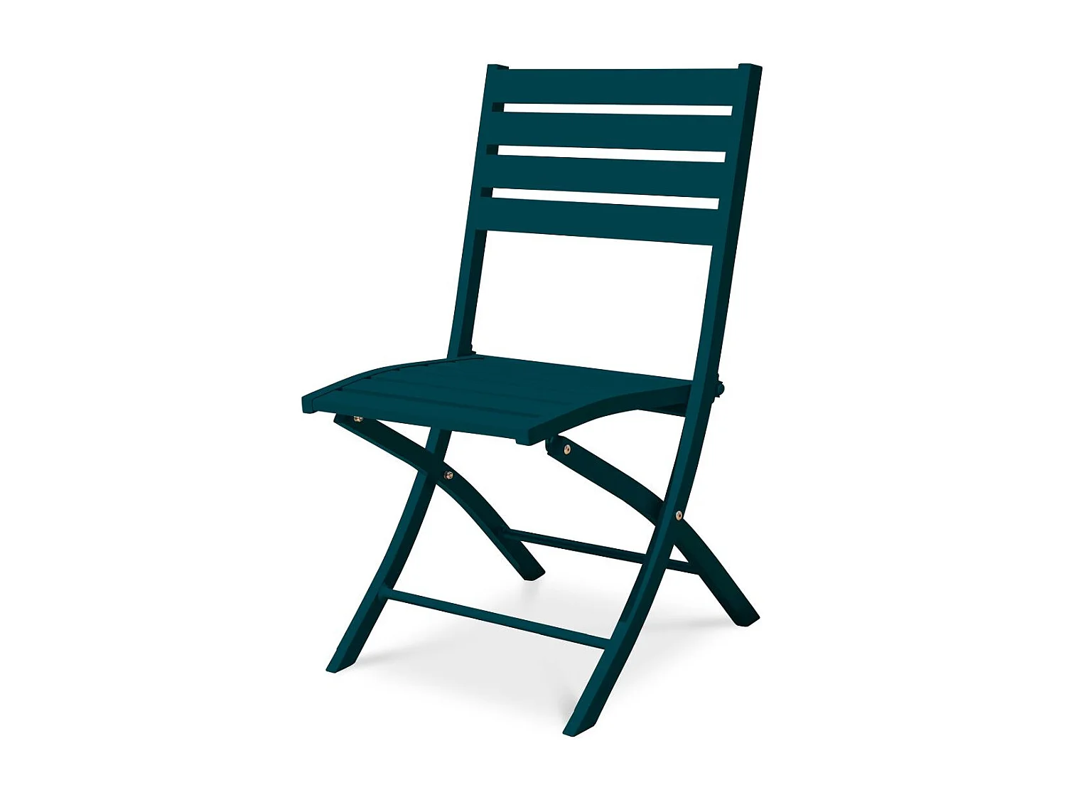 Chaise de Jardin Pliante "Marius" 82cm Bleu Canard