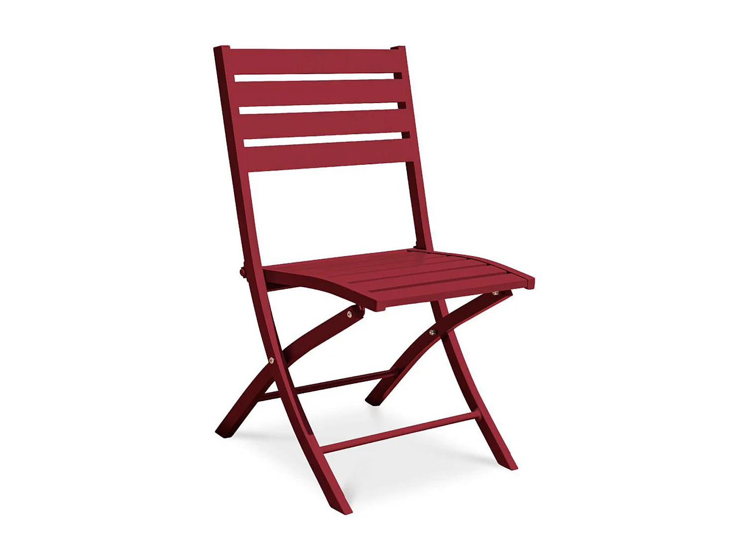 Chaise de Jardin Pliante "Marius" 82cm Rouge Carmin