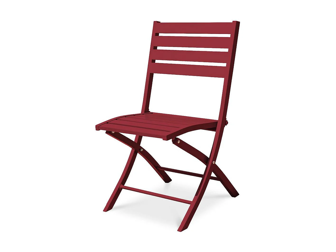 Chaise de Jardin Pliante "Marius" 82cm Rouge Carmin