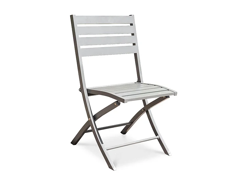 Chaise de Jardin Pliante "Marius" 82cm Gris