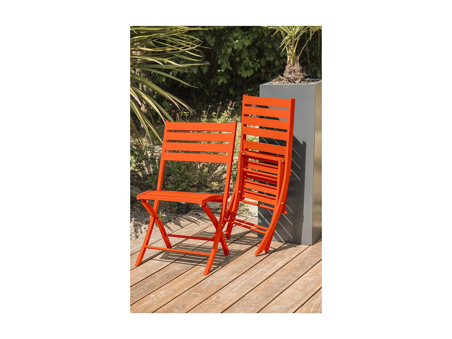 Chaise de Jardin Pliante "Marius" 82cm Orange