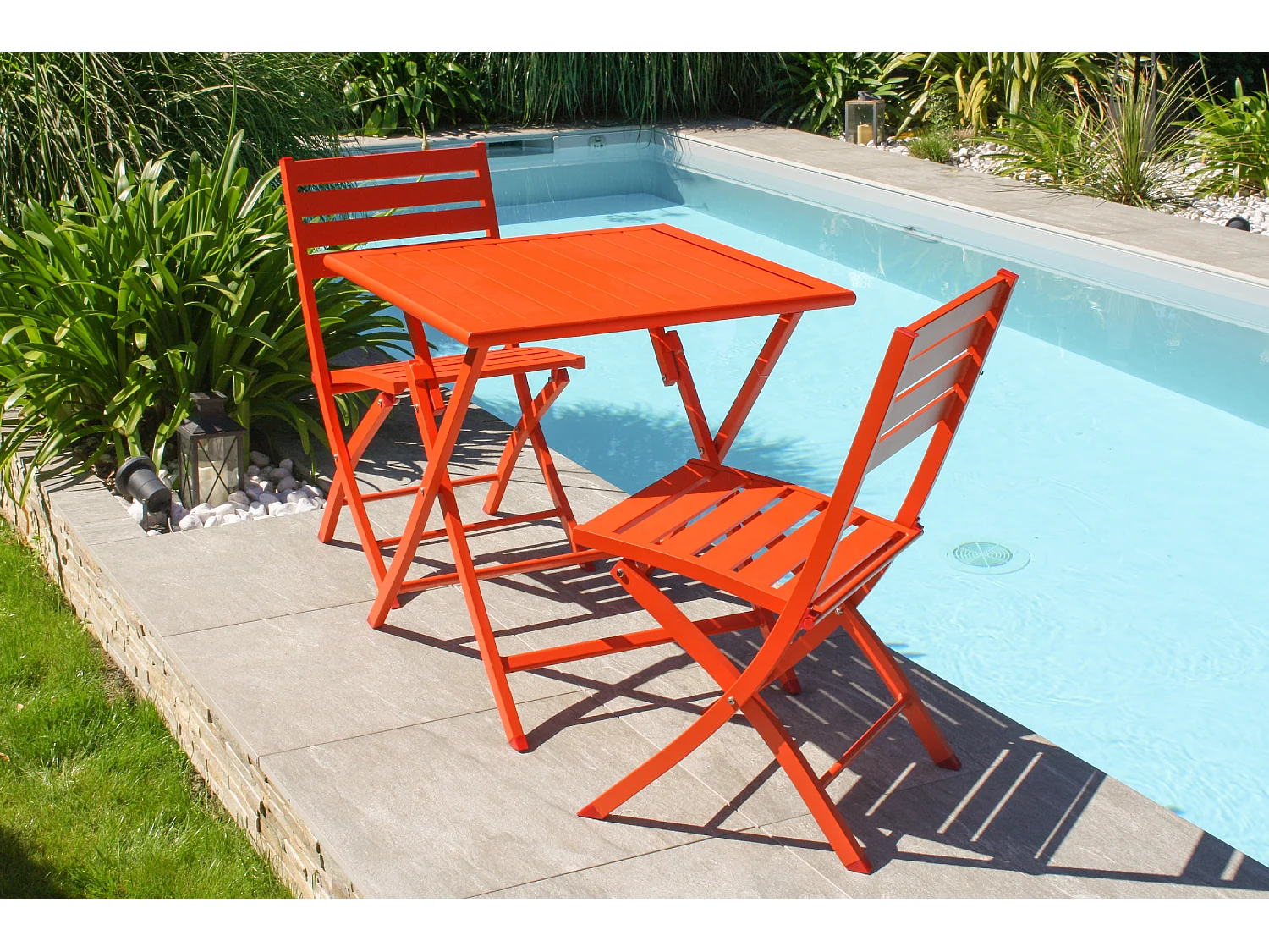 Chaise de Jardin Pliante "Marius" 82cm Orange