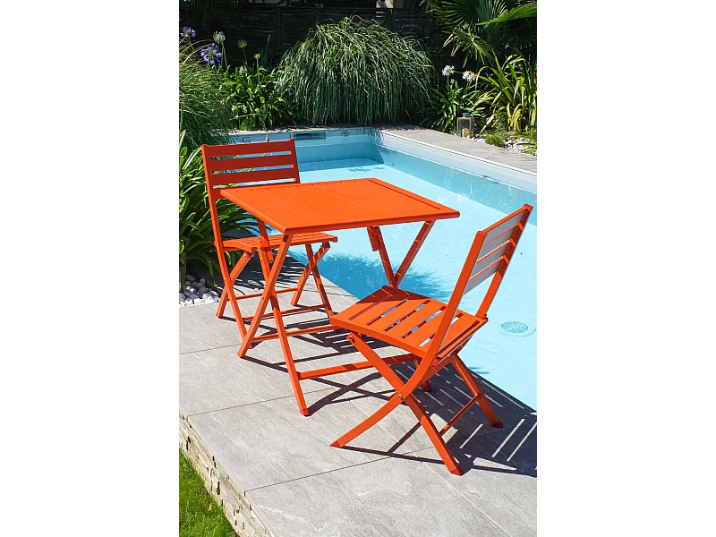 Chaise de Jardin Pliante "Marius" 82cm Orange