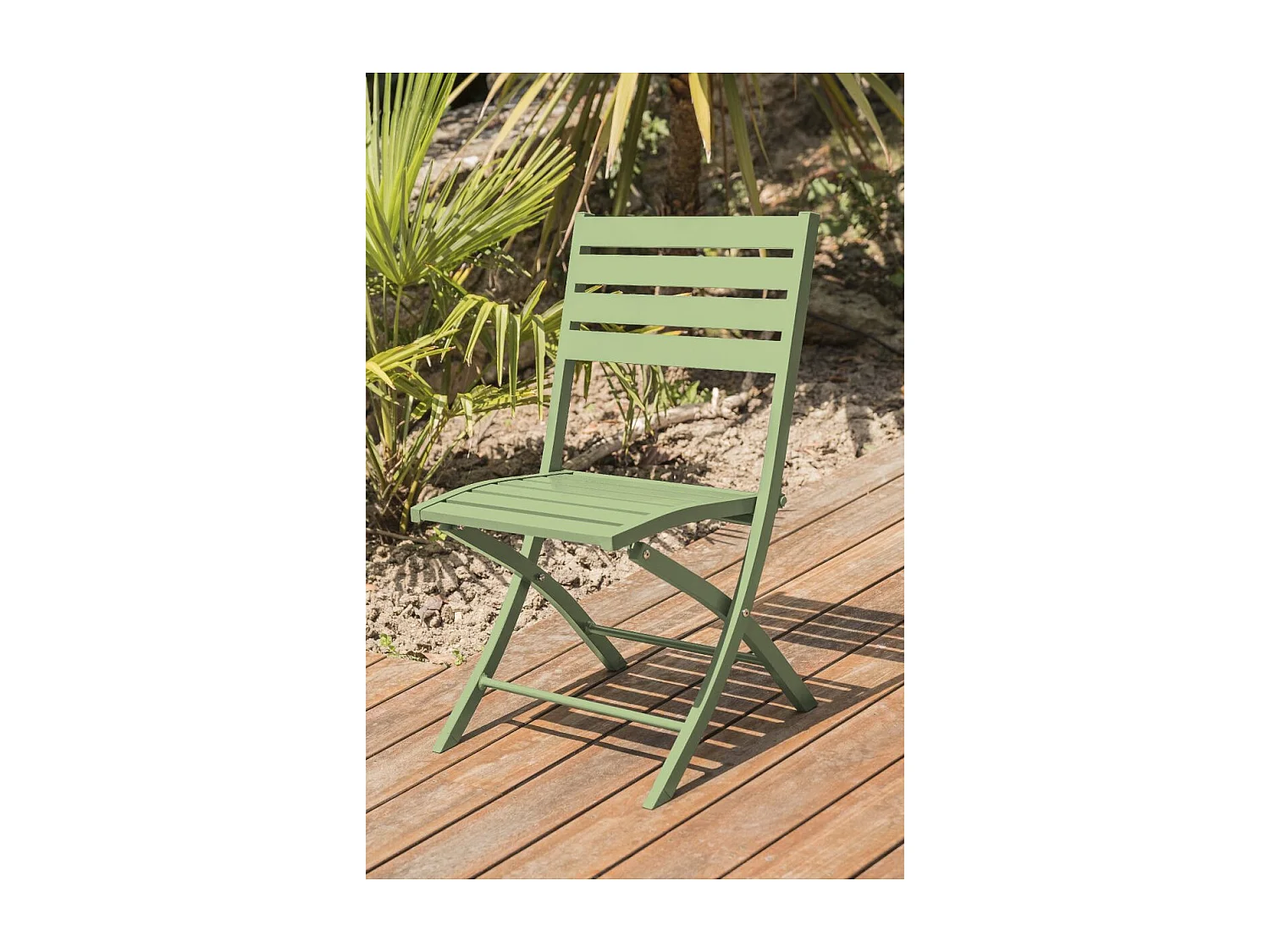 Chaise de Jardin Pliante "Marius" 82cm Vert Lagune
