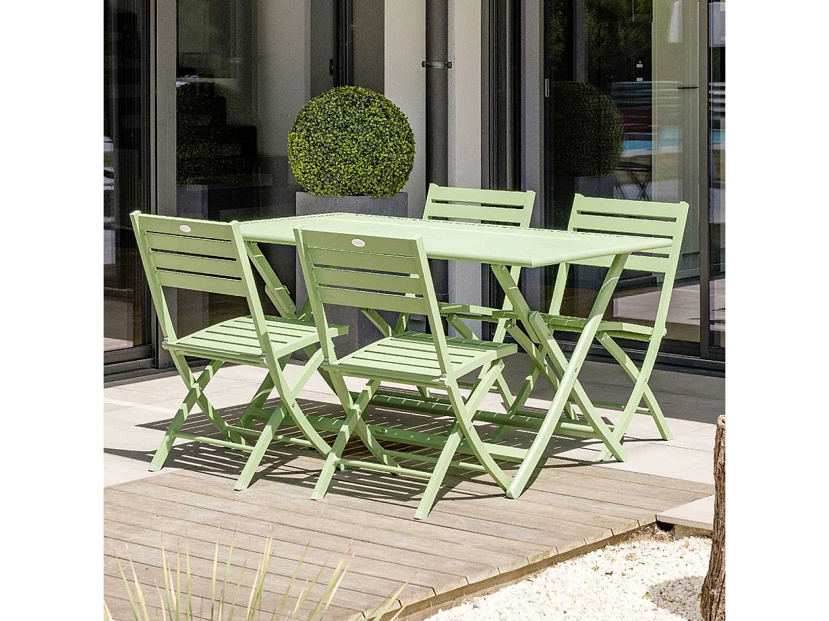 Chaise de Jardin Pliante "Marius" 82cm Vert Lagune
