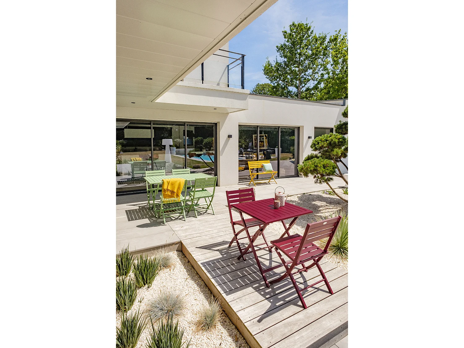Chaise de Jardin Pliante "Marius" 82cm Vert Lagune