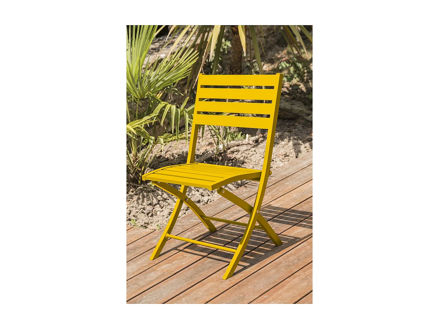 Chaise de Jardin Pliante "Marius" 82cm Moutarde